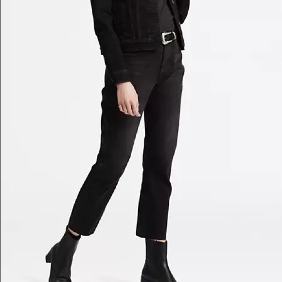 levi’s 501 black denim straight leg jeans - Picture 1 of 6